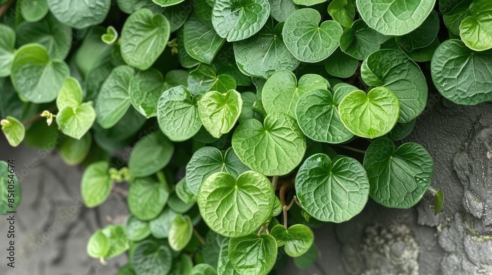 Pilea microphylla thrives abundantly on walls Pilea microphylla thrives abundantly on walls