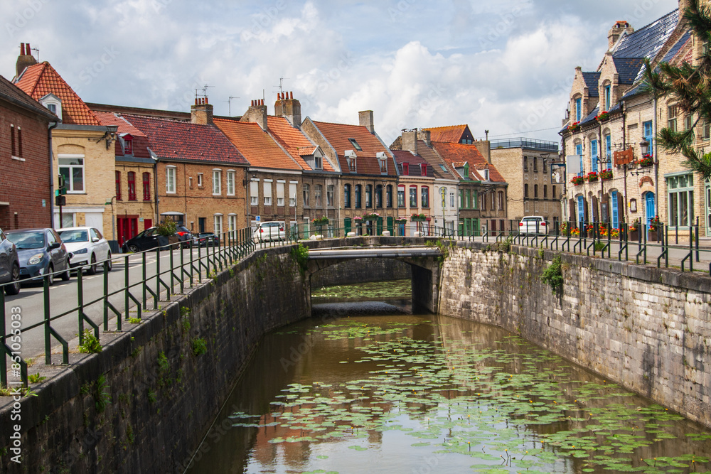Canel in the city of Bergues Canel in the city of Bergues
