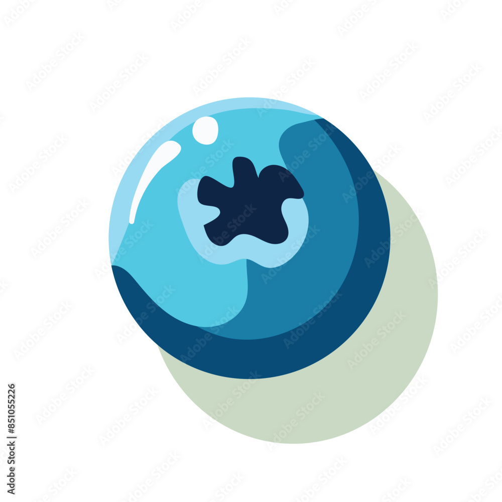 Blueberry icon in flat style. Vector illustration icon isolated on white background Blueberry icon in flat style. Vector illustration icon isolated on white background