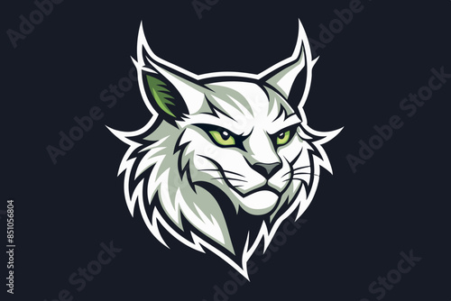 lynx head vector illustration