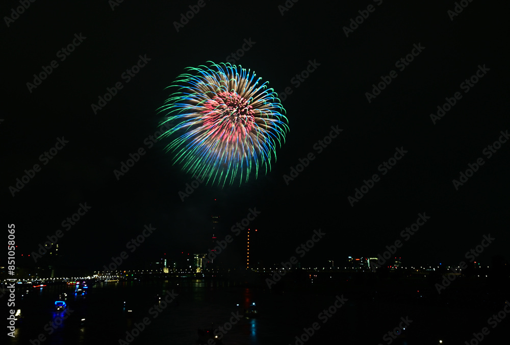 japanischer feuerwerk in düsseldorf, deutschland japanischer feuerwerk in düsseldorf, deutschland