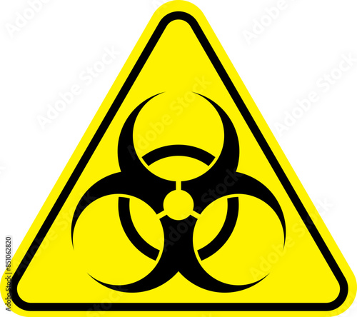Biohazard Warning Sign Vector SVG