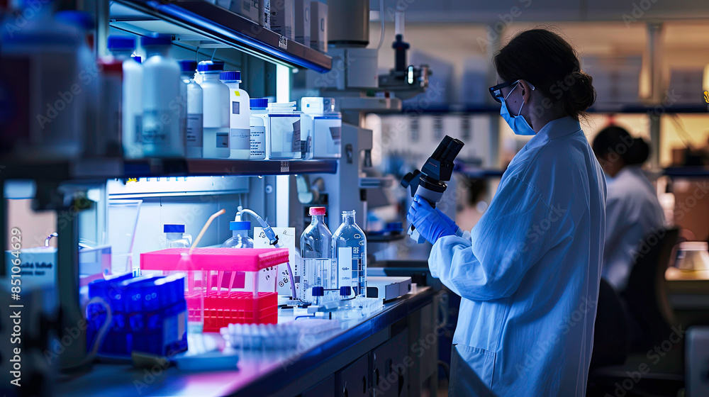 Premium Image distant shot photograph of featuring researchers conducting modulation experiments Premium Image distant shot photograph of featuring researchers conducting modulation experiments