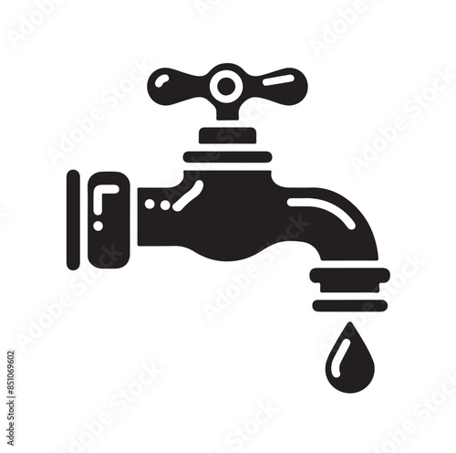 Water tap vector icon