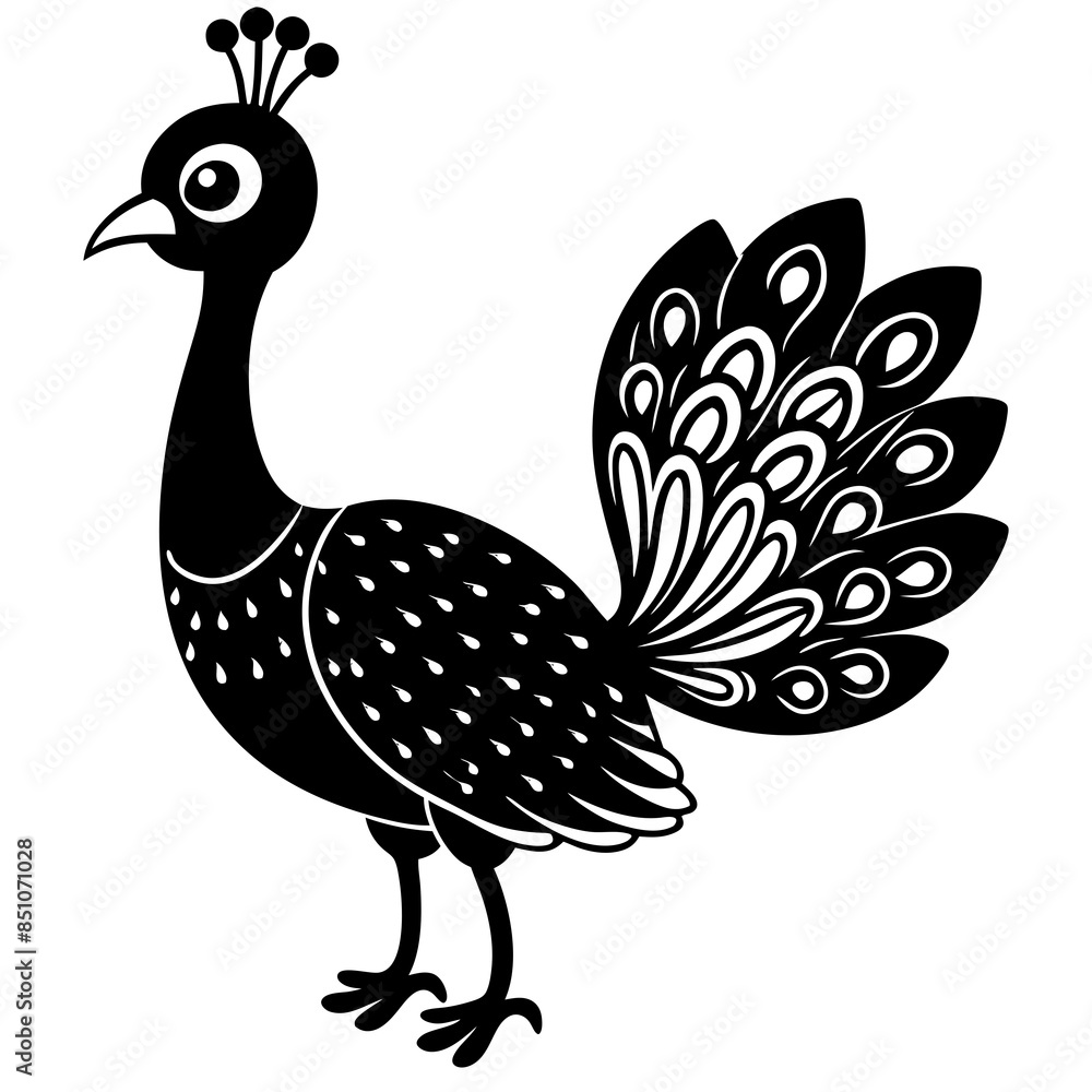 Fototapeta premium peacock illustration