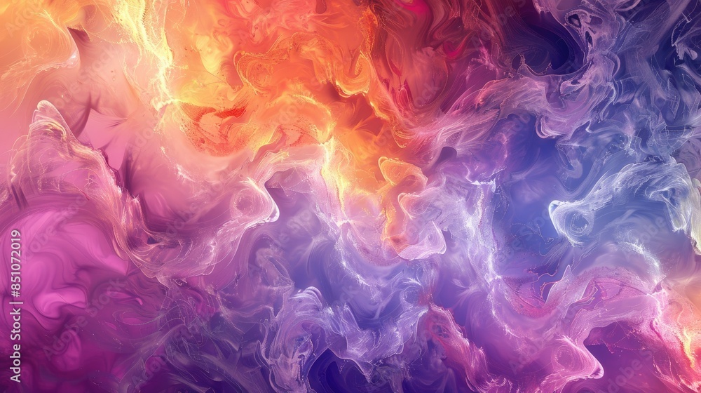 Fototapeta premium Fractal Color Texture Background Ideal for Projects About Imagination Creativity and Design