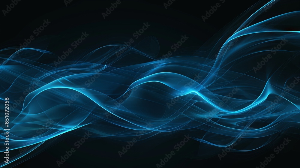 Naklejka premium Abstract background of blue color with black background. Modern abstract background