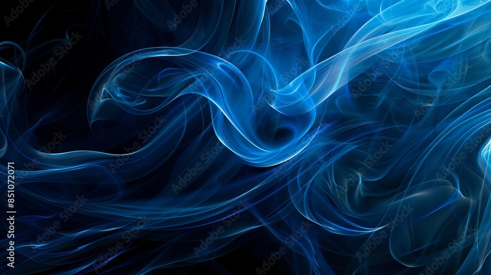Abstract background of blue color with black background. Modern abstract background Abstract background of blue color with black background. Modern abstract background