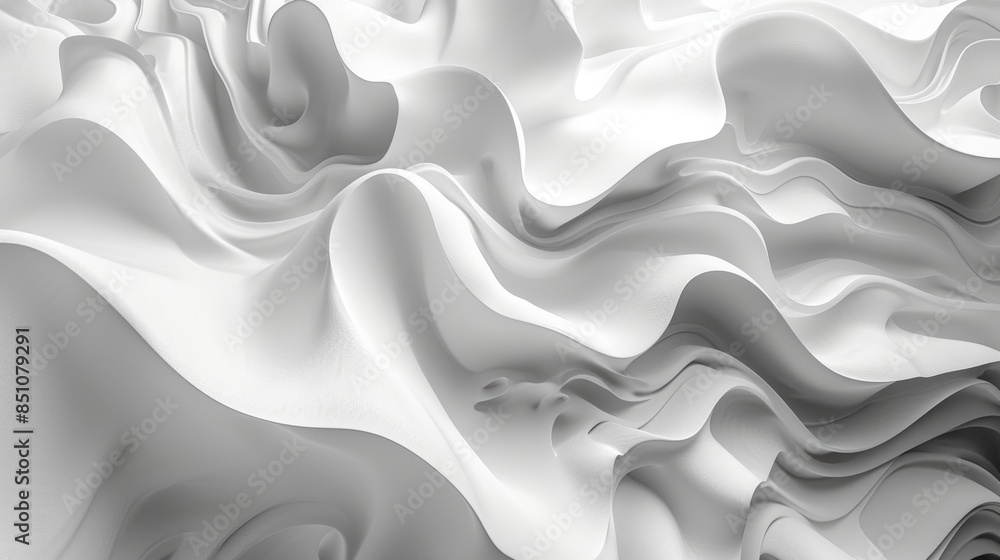 Fototapeta premium Abstract White Background with Elegant, Flowing Patterns in High Resolution