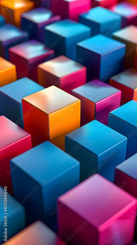 Colorful 3D Cubes Colorful 3D Cubes