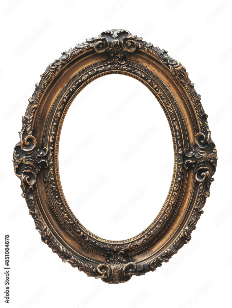 Ornate Oval Picture Frame with Intricate Detailing Ornate Oval Picture Frame with Intricate Detailing
