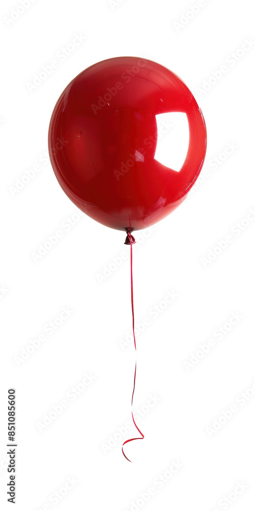 Single Red Balloon with String Single Red Balloon with String
