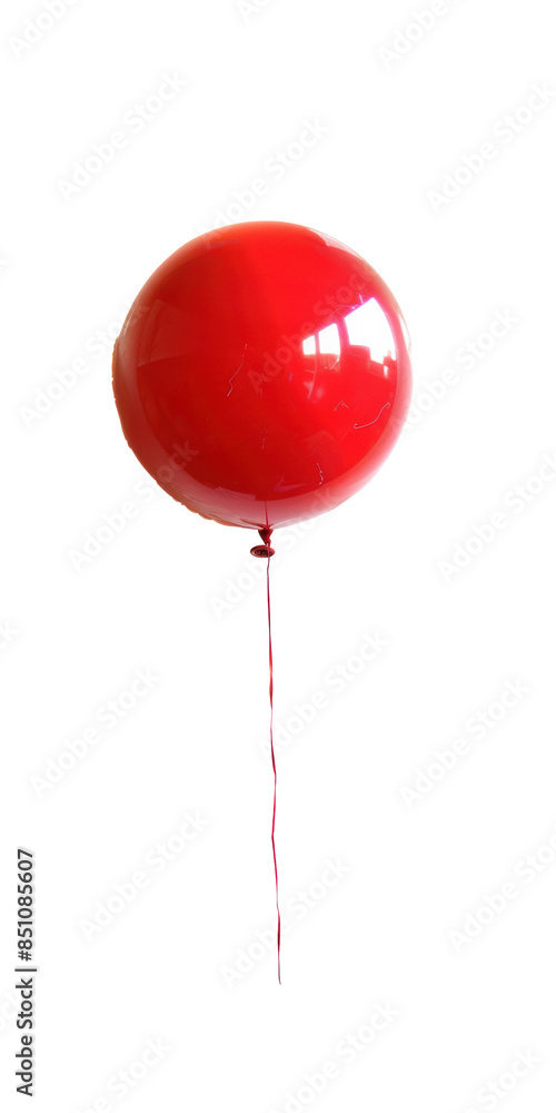 Single Red Balloon with String Single Red Balloon with String