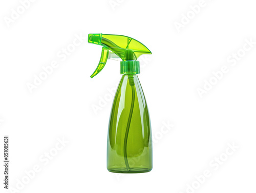 Green Plastic Spray Bottle with Trigger Nozzle