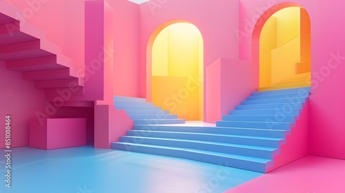 Colorful Minimalist Architecture