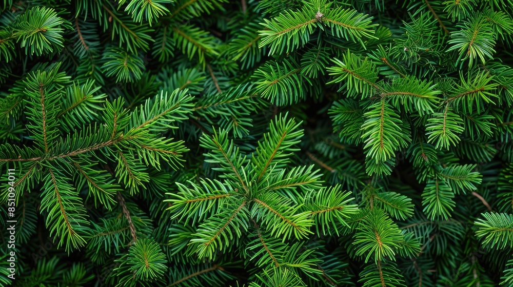 A picture of fir branches with vibrant green needles for your nature themed backdrop A picture of fir branches with vibrant green needles for your nature themed backdrop