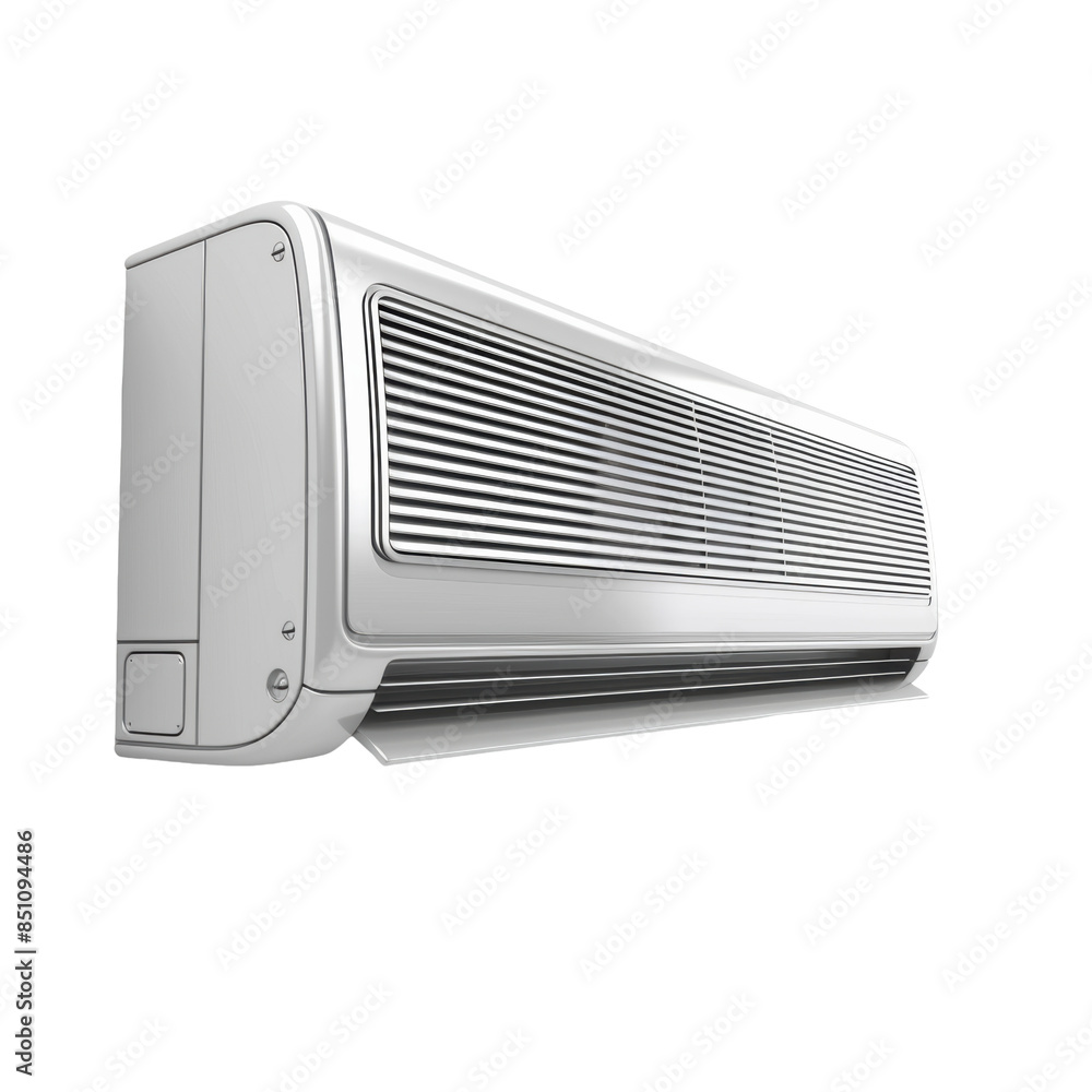Modern Air Conditioning Unit with Sleek Metal Design Modern Air Conditioning Unit with Sleek Metal Design