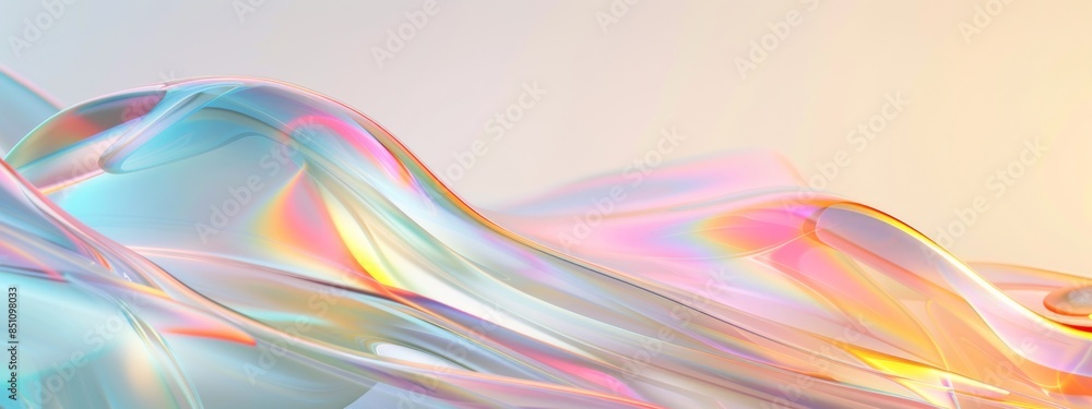 Fototapeta premium Abstract 3D purple neon metallic gradient background