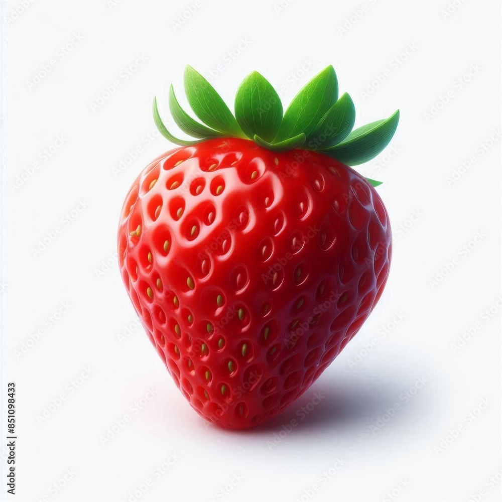 red strawberry isolated on a white background red strawberry isolated on a white background