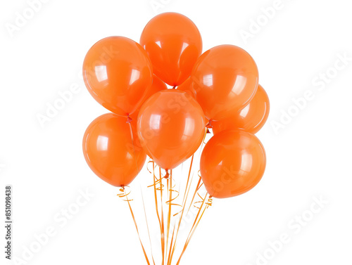 Group of Orange Balloons photo