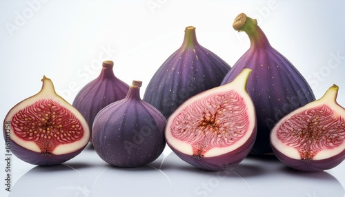 Fig on white background