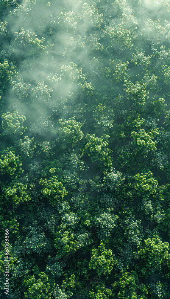 Majestic Aerial View of Lush Green Forest Canopy Shrouded in Morning Mist, Showcasing the Beauty of Nature from Above Perfect for Nature Lovers, Environmental Enthusiasts, and Photography Majestic Aerial View of Lush Green Forest Canopy Shrouded in Morning Mist, Showcasing the Beauty of Nature from Above Perfect for Nature Lovers, Environmental Enthusiasts, and Photography