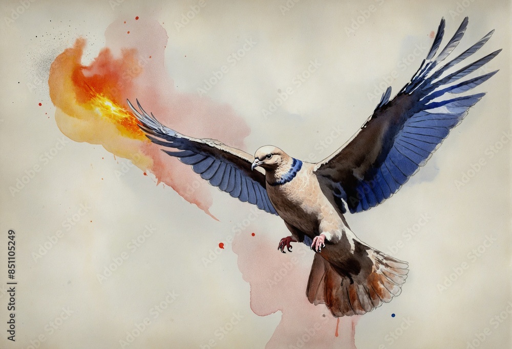 Sacred Symbols: The Biblical Artistry of Pentecost Stock Photo | Adobe