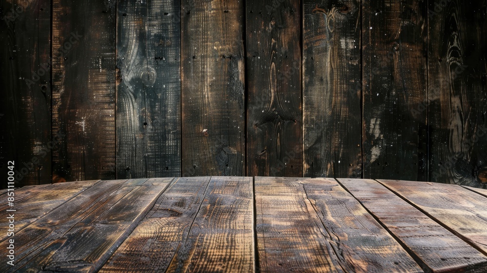 Barrel Background and Weathered Wooden Table Barrel Background and Weathered Wooden Table
