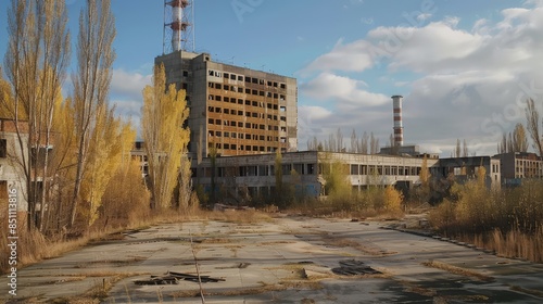 construction site in the city.