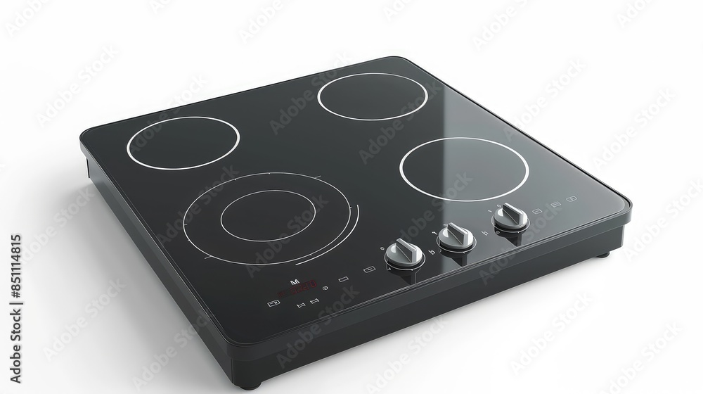 Fototapeta premium Electric hob isolated on white