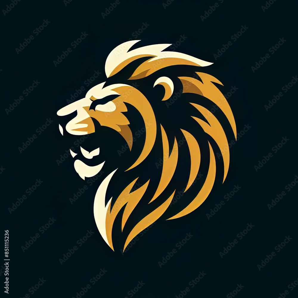 Obraz premium Animal logo, Cute mascot, Vector illustration, Wildlife emblem