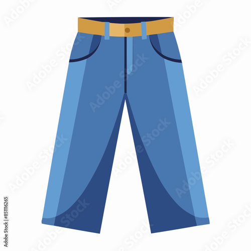 blue jeans isolated on white background