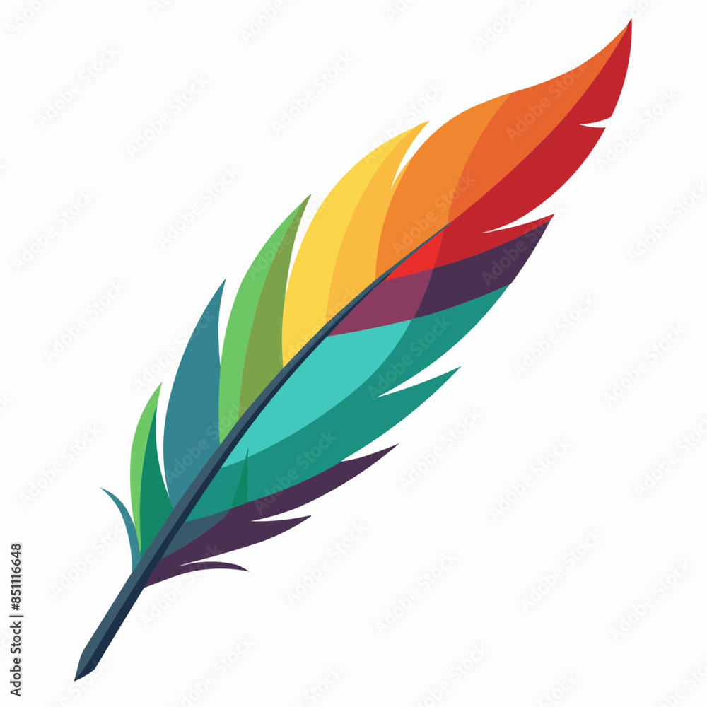 illustration of feather illustration of feather