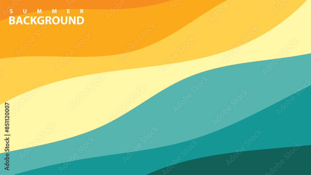 Abstract background design with summer color theme, with wavy patterns,Abstract summer wave background, Abstract background design with summer color theme, with wavy patterns,Abstract summer wave background,