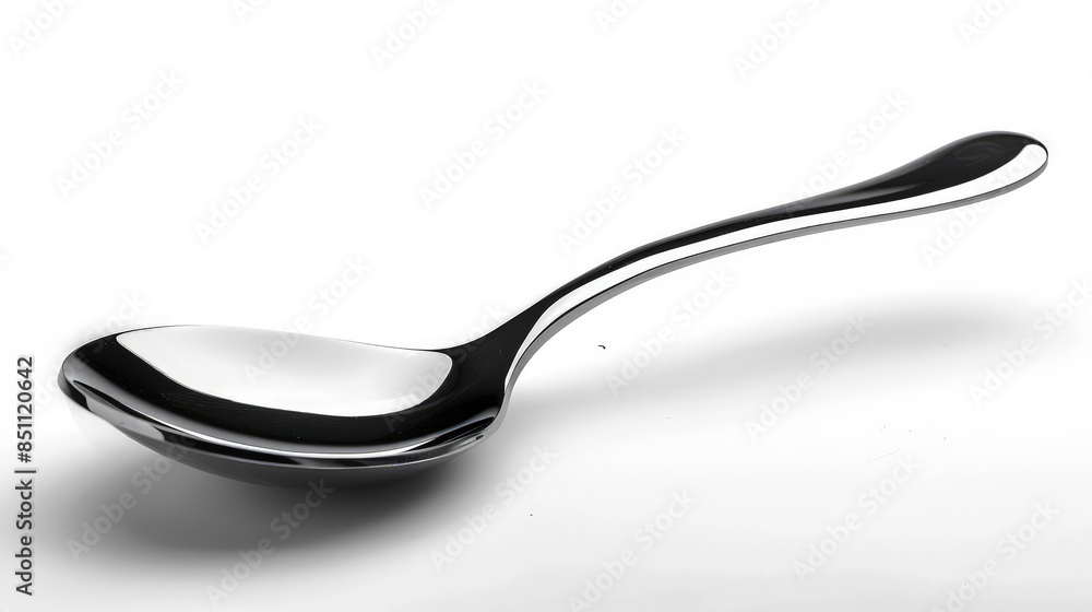 Spoon sideview isolated on white Spoon sideview isolated on white