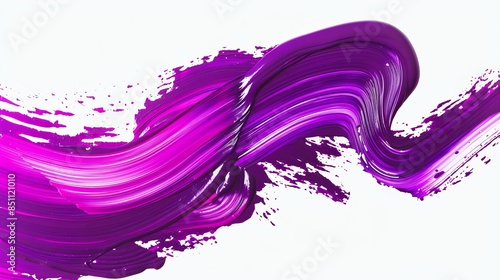 Magenta color and lavender color paint stroke on a solid white background, generative AI. isolated on a solid magenta background. Illustrations