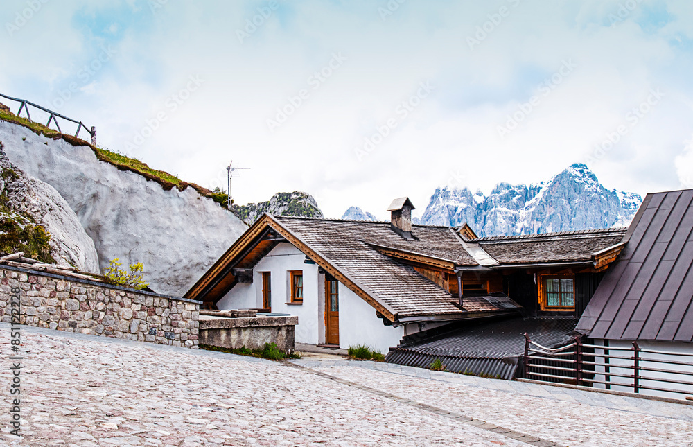 Village of Monte Lussari in the Italian Alps. Monte Lussari, Italy ...