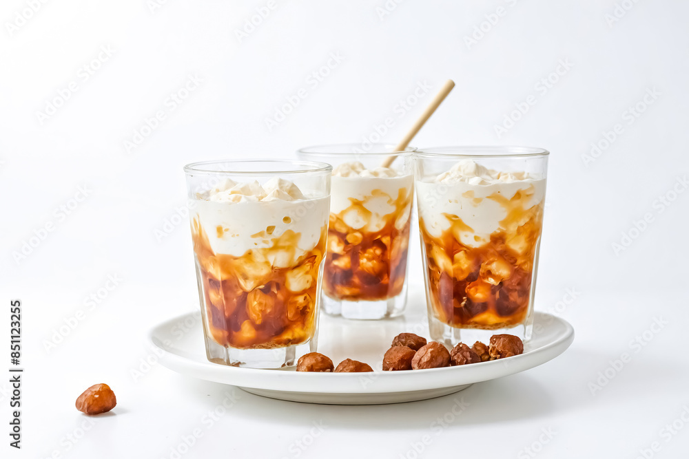 Hazelnut Cream Dessert in Glass Hazelnut Cream Dessert in Glass