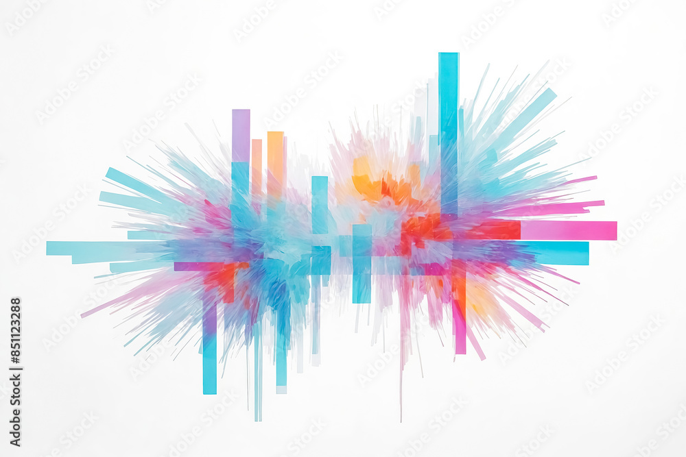 Obraz premium Abstract Colorful Explosion