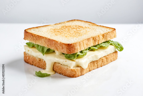 Melted Cheese Sandwich with Lettuce