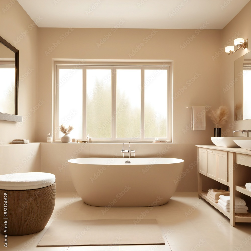 modern bathroom with towel and tiles modern bathroom with towel and tiles