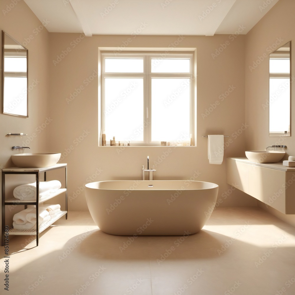 modern bathroom with towel and tiles modern bathroom with towel and tiles