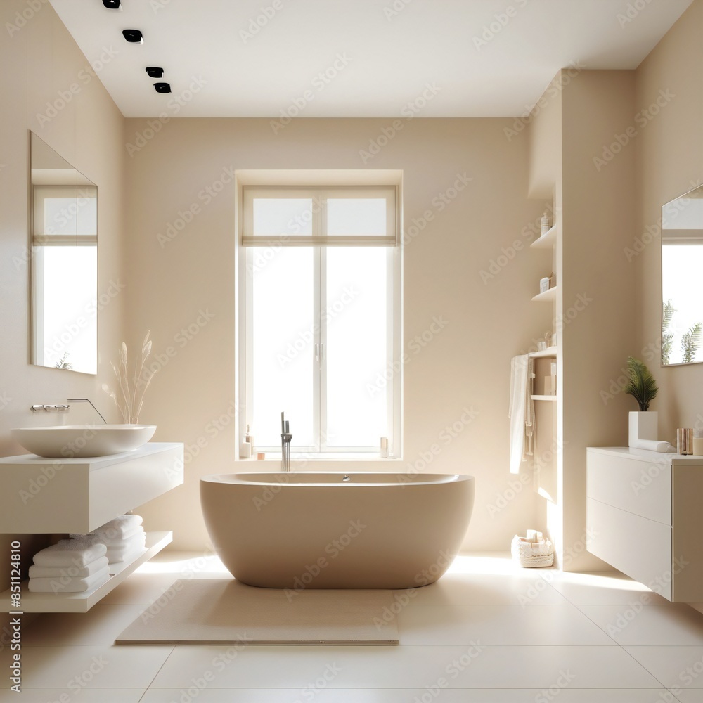 modern bathroom with towel and tiles modern bathroom with towel and tiles
