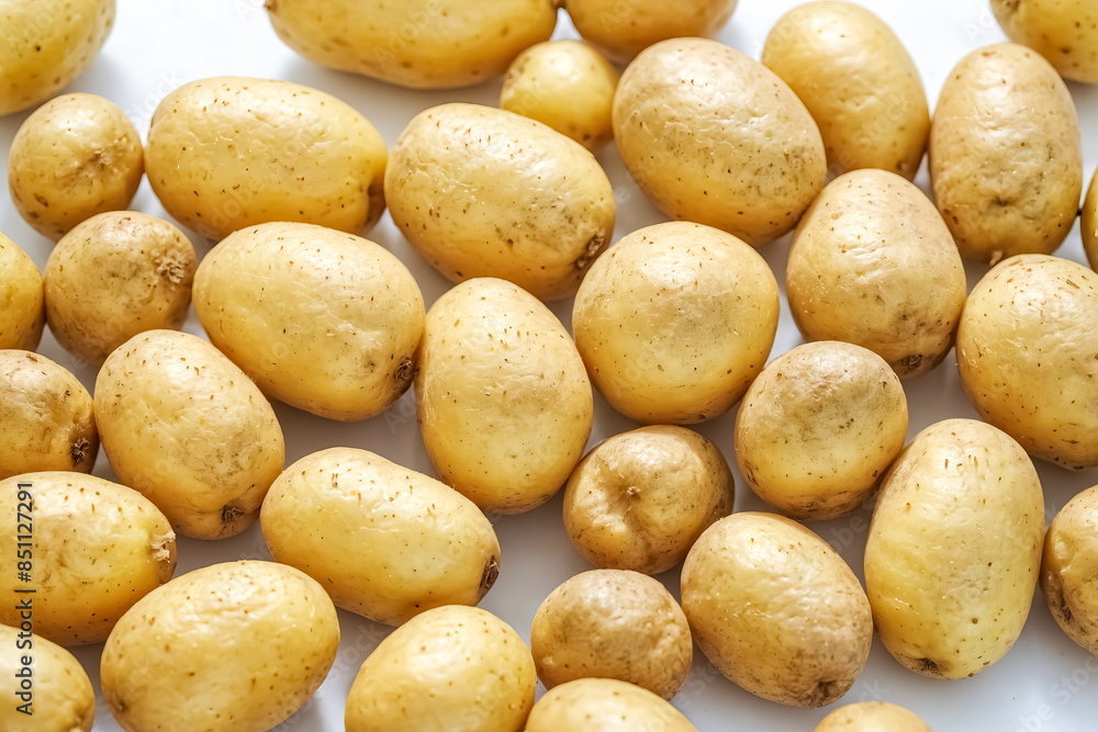 Close-up of Fresh Yellow Potatoes Close-up of Fresh Yellow Potatoes
