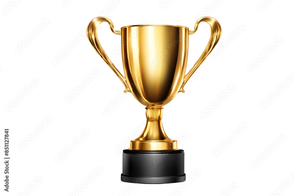 golden trophy on transparent background golden trophy on transparent background