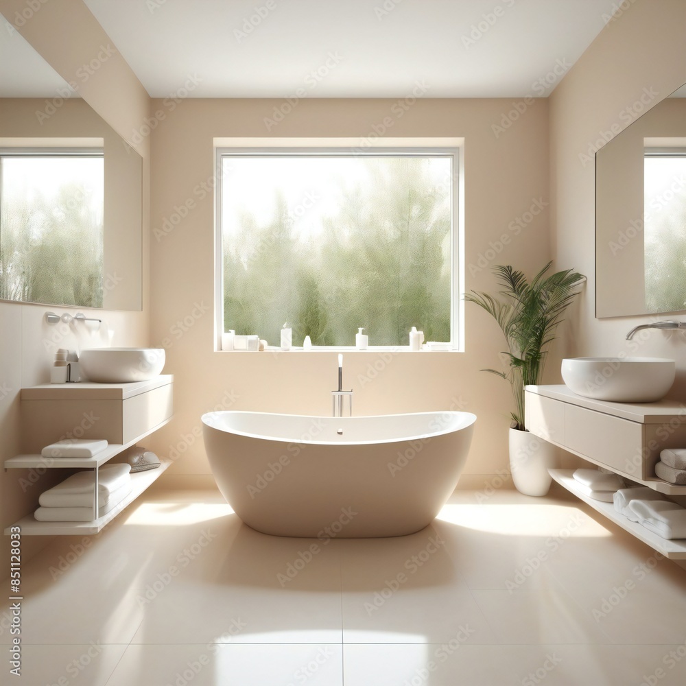 modern bathroom with towel and tiles modern bathroom with towel and tiles