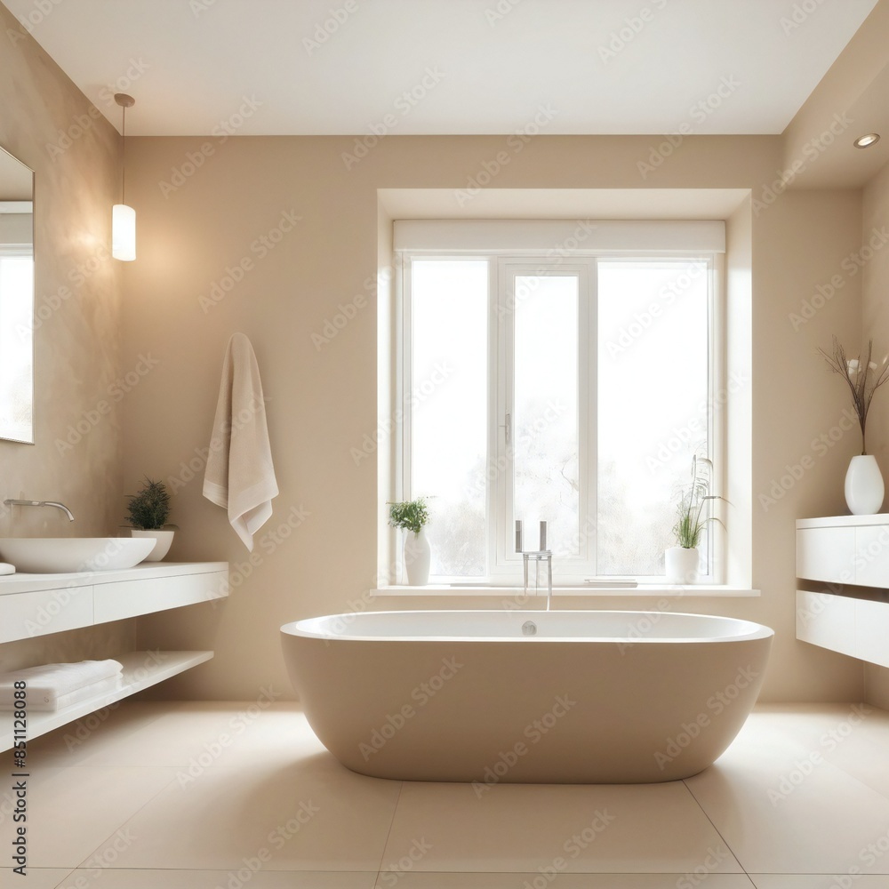 modern bathroom with towel and tiles modern bathroom with towel and tiles