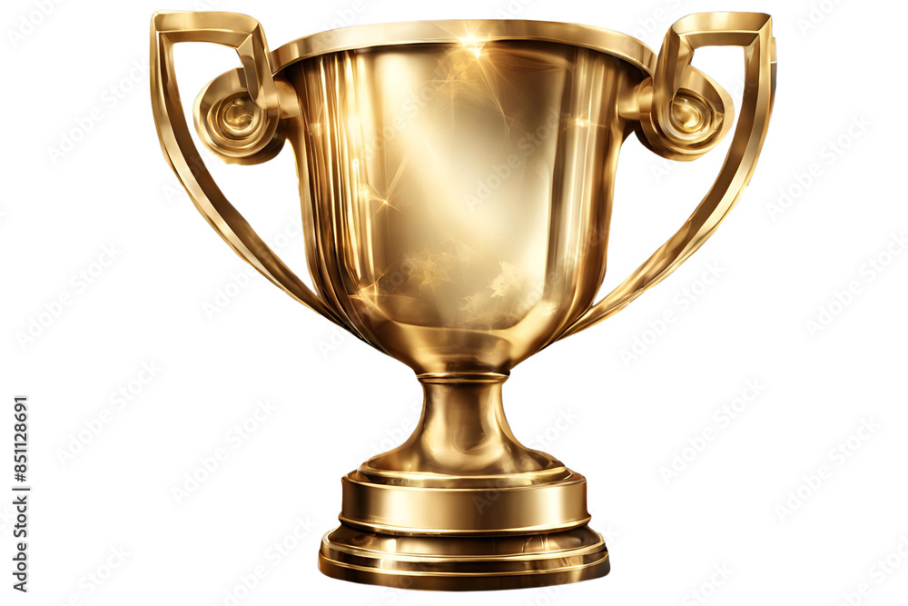 golden trophy on transparent background golden trophy on transparent background