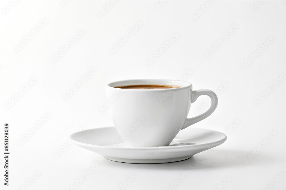 A Single Cup of Coffee on a Saucer A Single Cup of Coffee on a Saucer