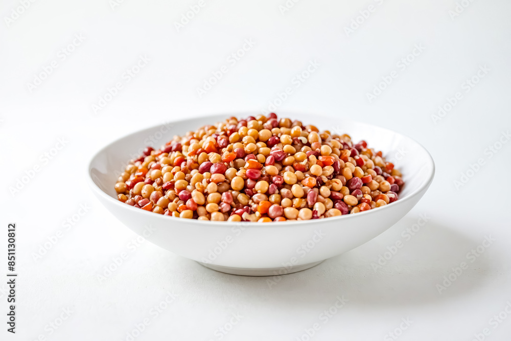 Close-up of a bowl of mixed beans Close-up of a bowl of mixed beans
